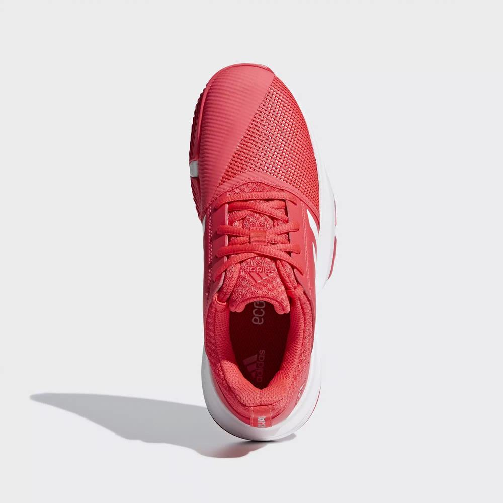 Adidas CourtJam Zapatillas De Tenis Rojos Para Niño (MX-31886)